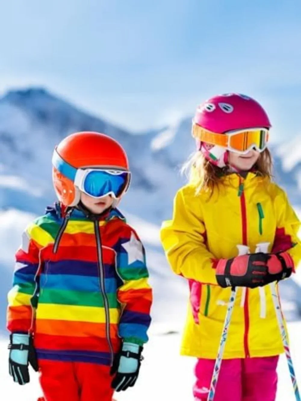 Cozy 6 Pairs Kids Winter Snow Gloves - Waterproof, Warm, & Durable for Outdoor